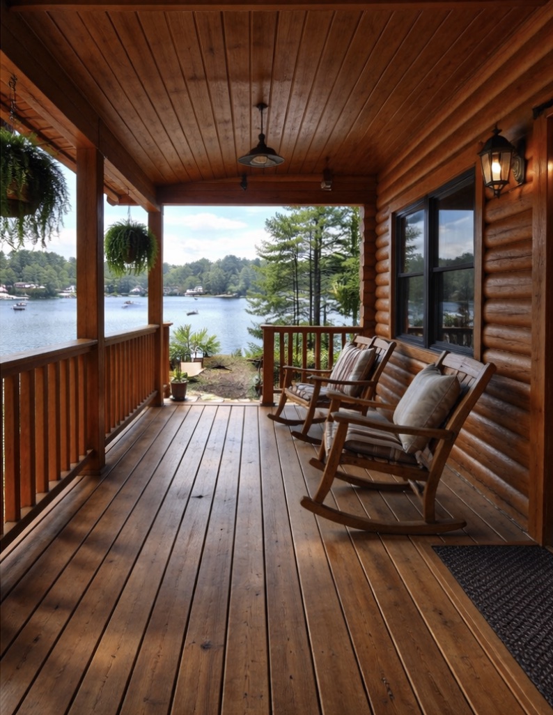 Ayers Pond Log Home Feature