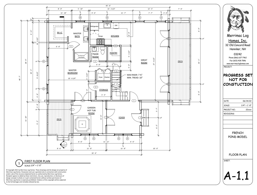 French Pond First Floor Plan