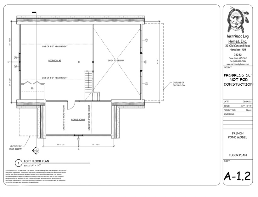 French Pond Second Floor Plan