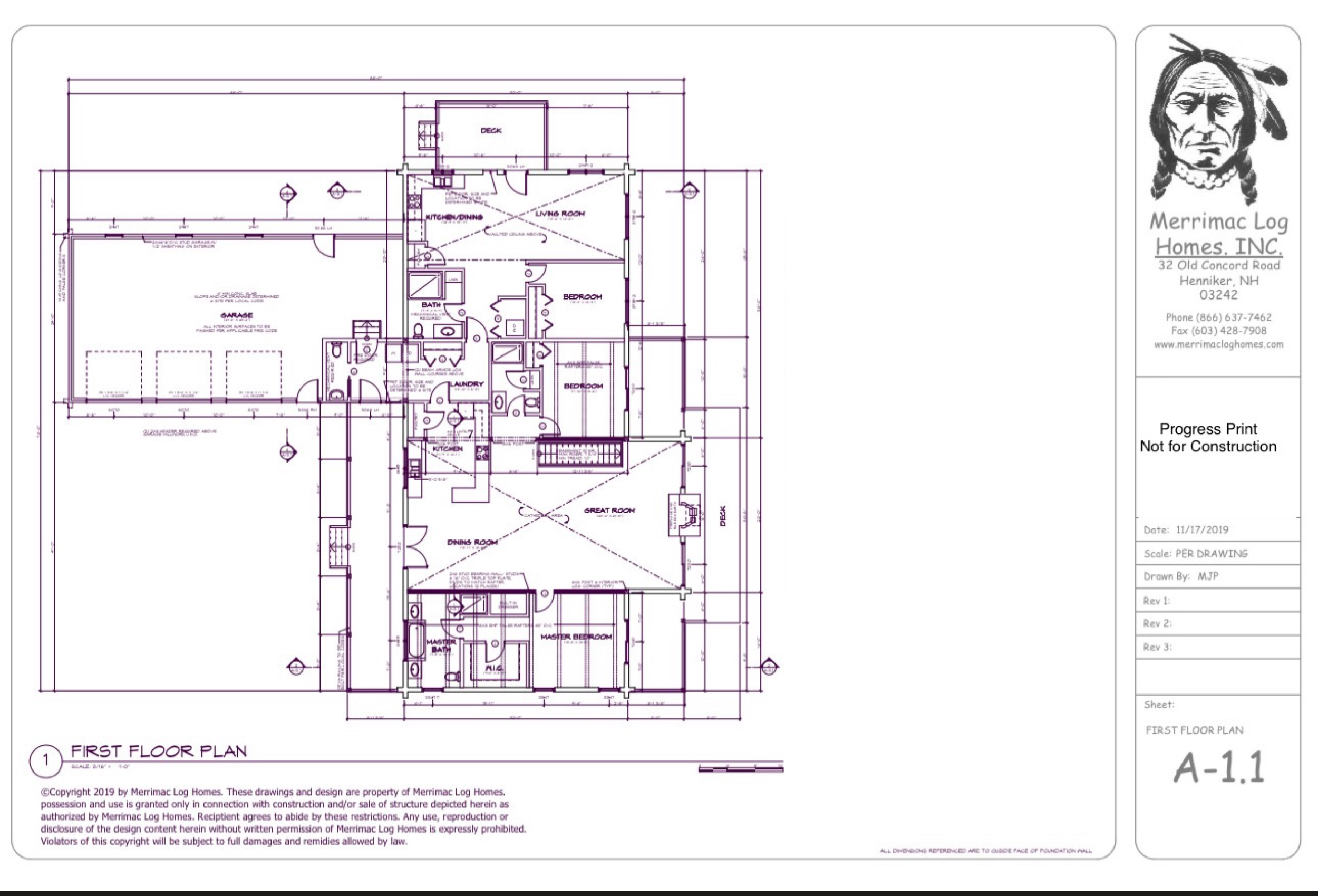 Peaks Ridge First Floor Plan
