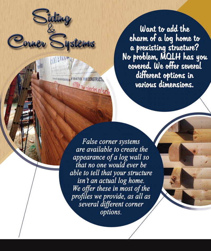 Eastern White Pine Log Siding on Timber Frame