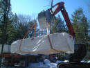 Delivery of Log home At Customer Site