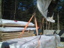 Delivery of Log home At Customer Site