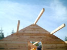 Log Cabin Kit Construction in Maine Step 30