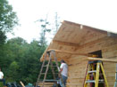 Log Cabin Kit Construction in Maine Step 34